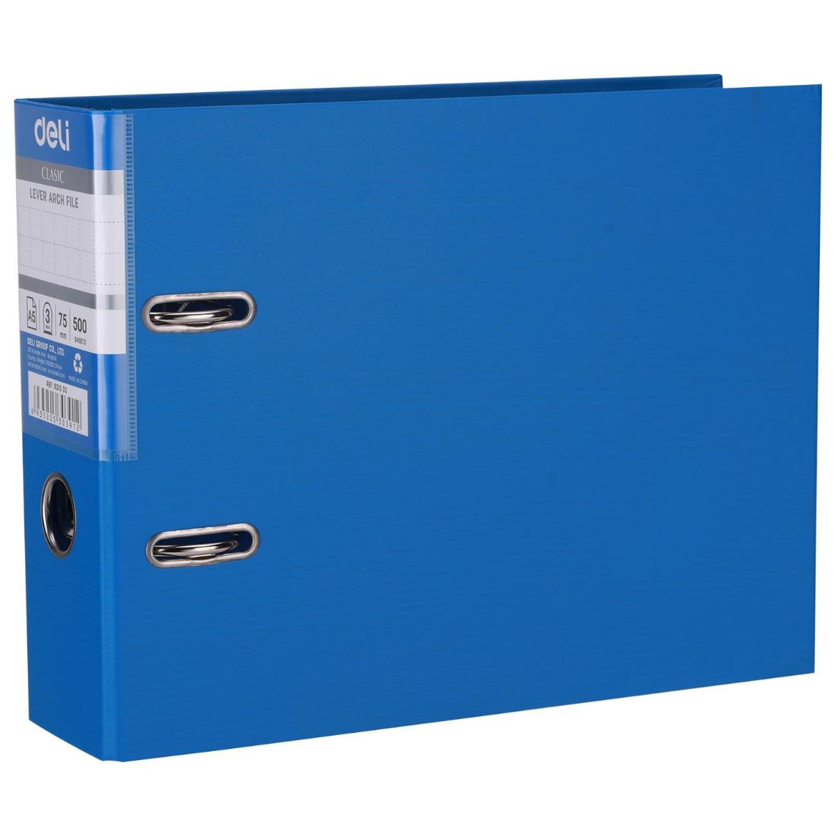 Lever Arch File 75mm Deli A5 Black