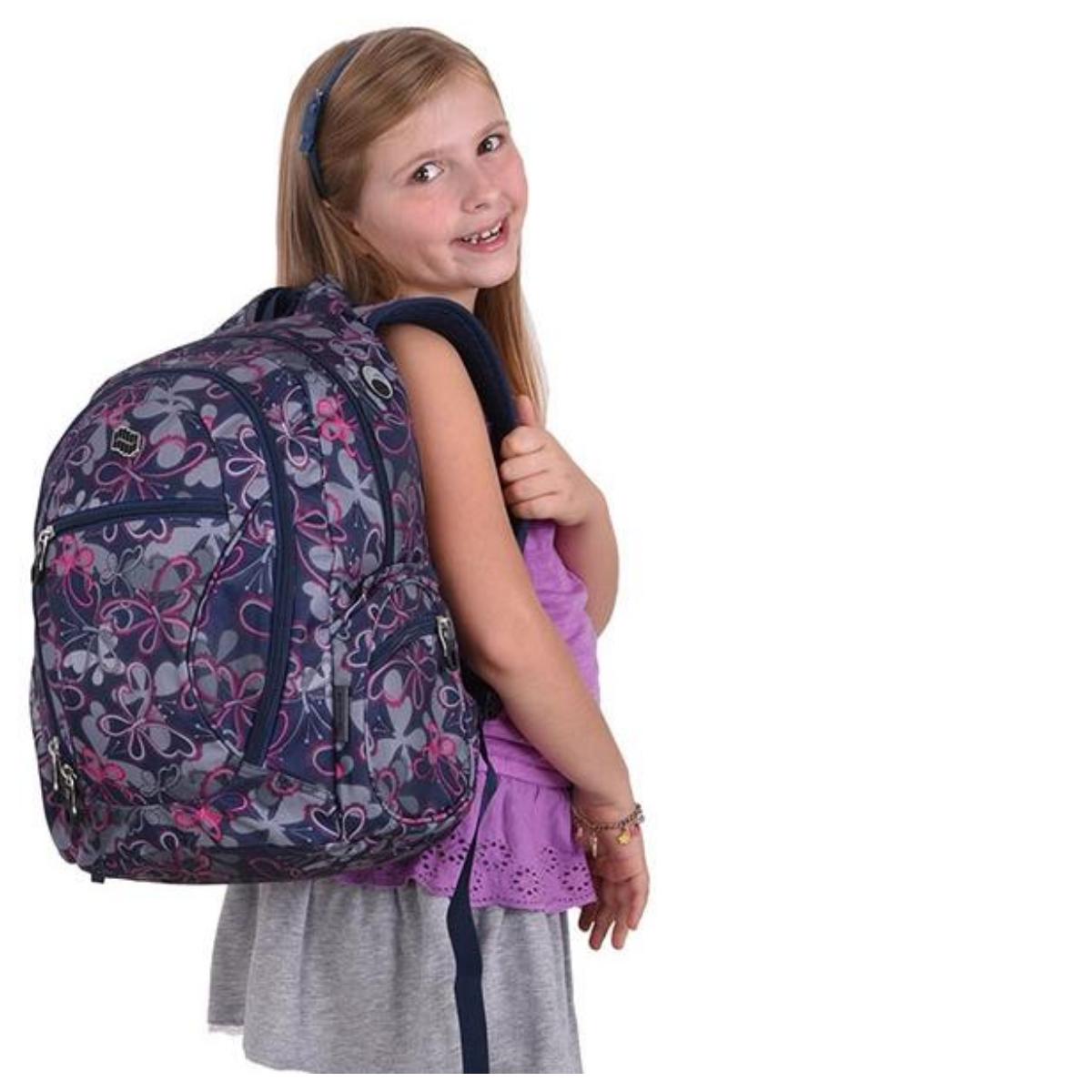 Backpack DOBBY BLUE BUTTERFLY PULSE 42x28x24cm 20L