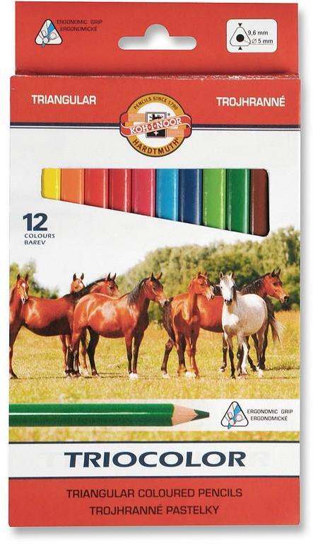 Colored Pencil Set, Magnum, Triangular Koh-I-Noor 3142012005KS 9mm. 12pcs.
