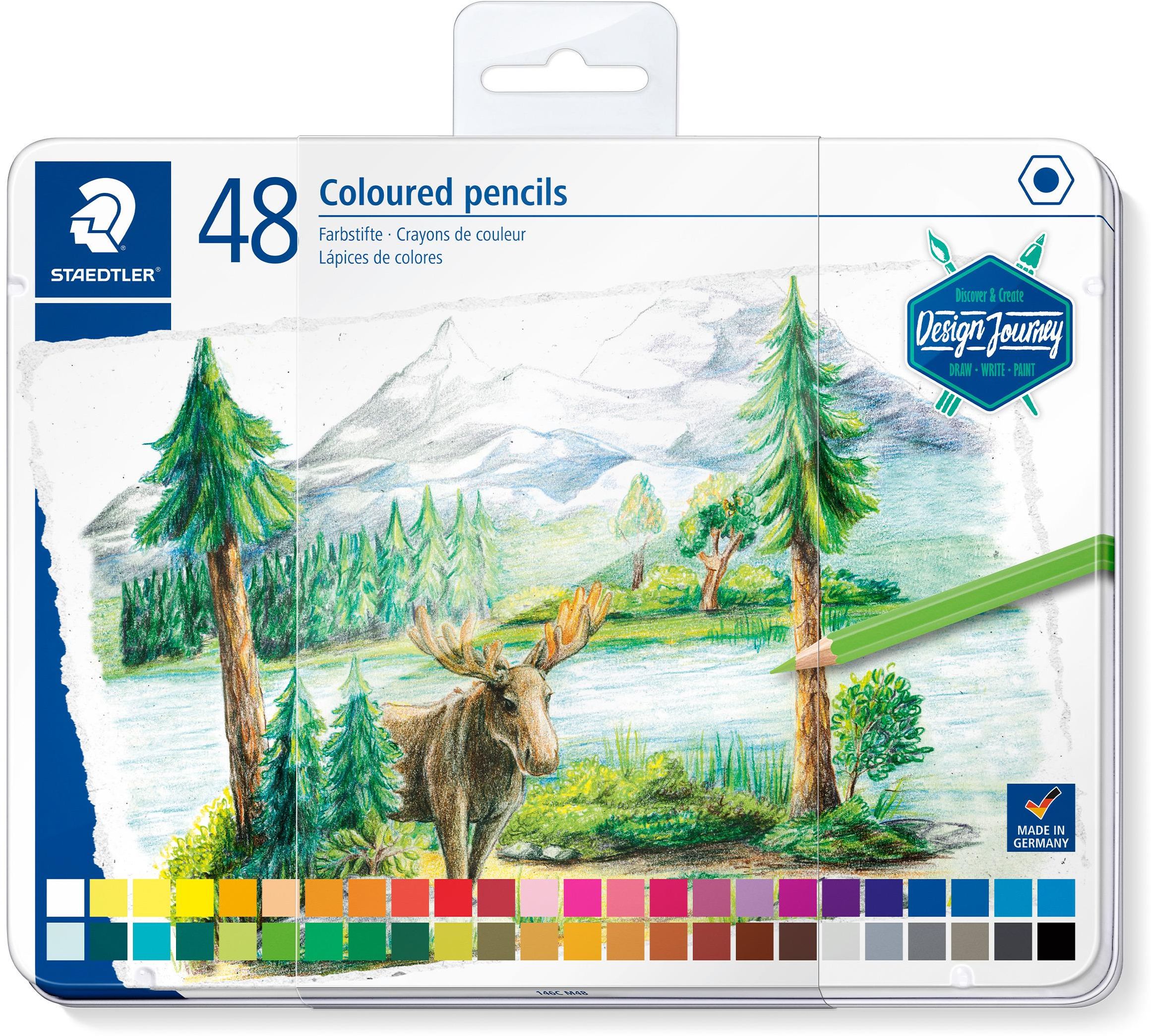 Colored Pencils Metal Case 48C Staedtler 146C M48
