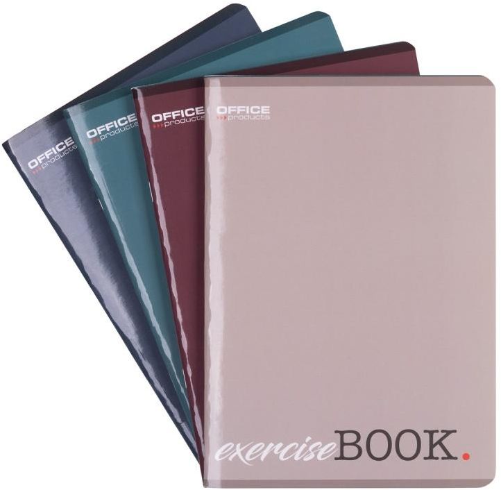 Notebook OFFICE PRODUCTS, A5, 96 Sheets, Squared, 60gr. Mixed Colors