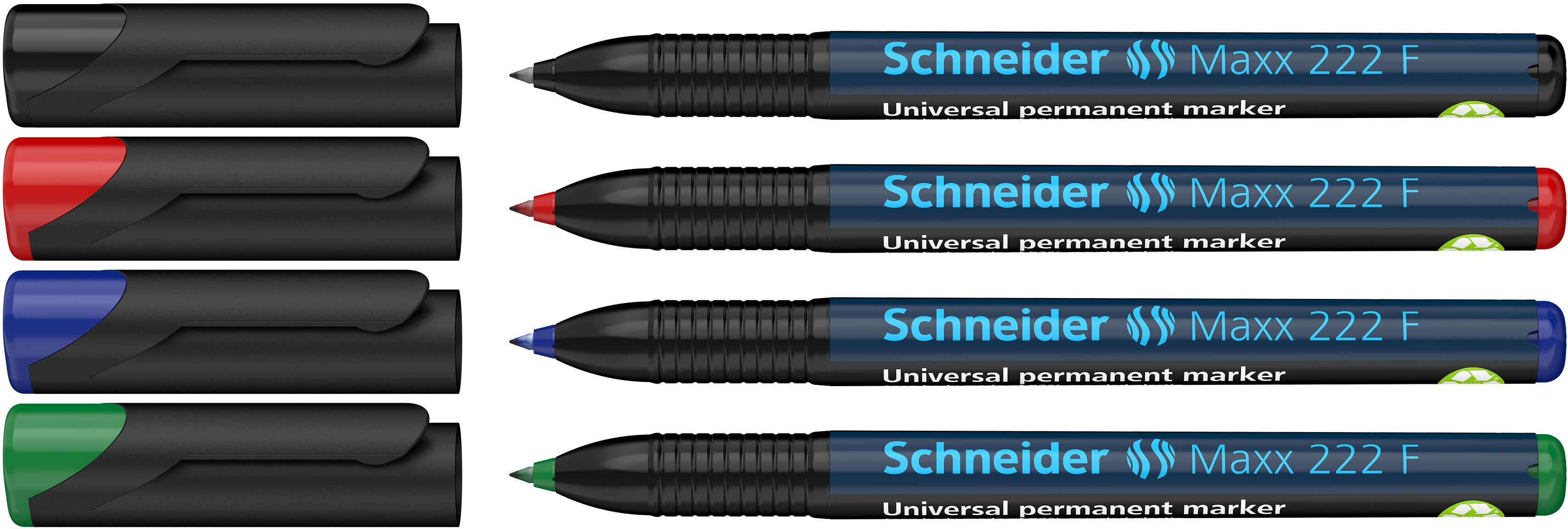 Permanent Marker Maxx 222F, 0.7mm, 4 piece blister