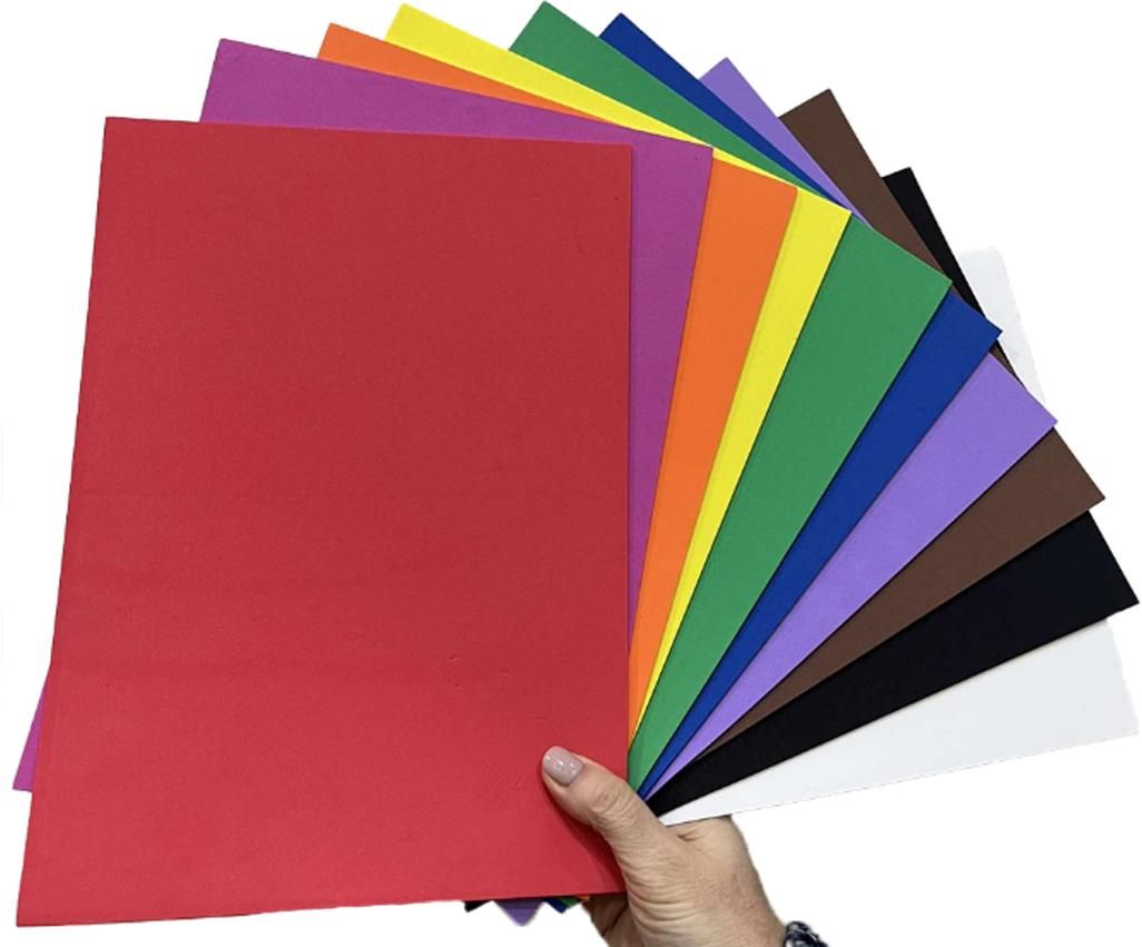 Colored Eva Foam Helio 21x29.7cm A4 10 Sheets 10 Colors