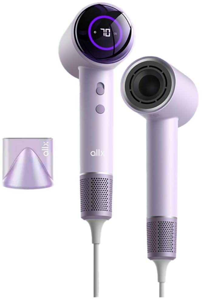 High Speed Hair Dryer ALLX AXH-015P, 1600W, Negative Ionic, Turbo, Purple