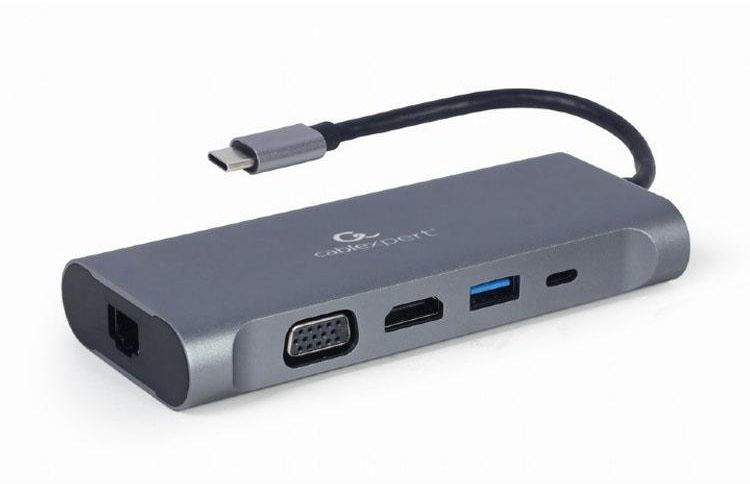 Adapter: Gembird A-CM-COMBO7-01 USB Type-C 7-in-1 multi-port adapter