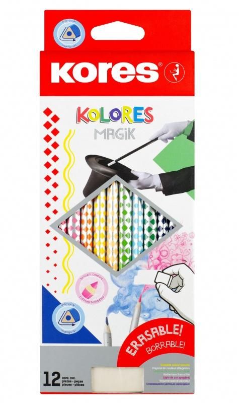Erasable Color Pencils Kores 12 Colors
